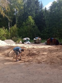 Уборка бывшей площадки ТКО. Начало 06.09.2023г.